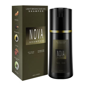 Nova Shampoo bottle front view highlighting 3-in-1 color-cleanse-condition