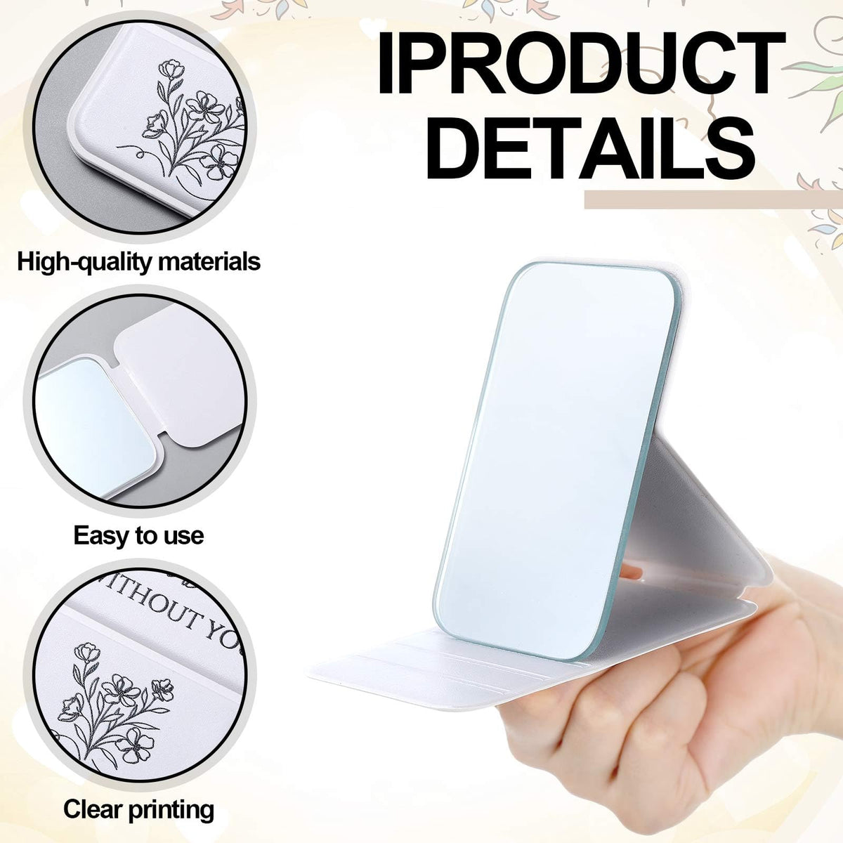 Novabright six-pack mirrors in a closed case highlight compact design
