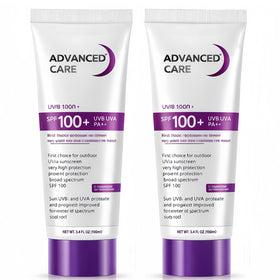NovaCharm SPF100 packaging for face and body lotion in a two-pack