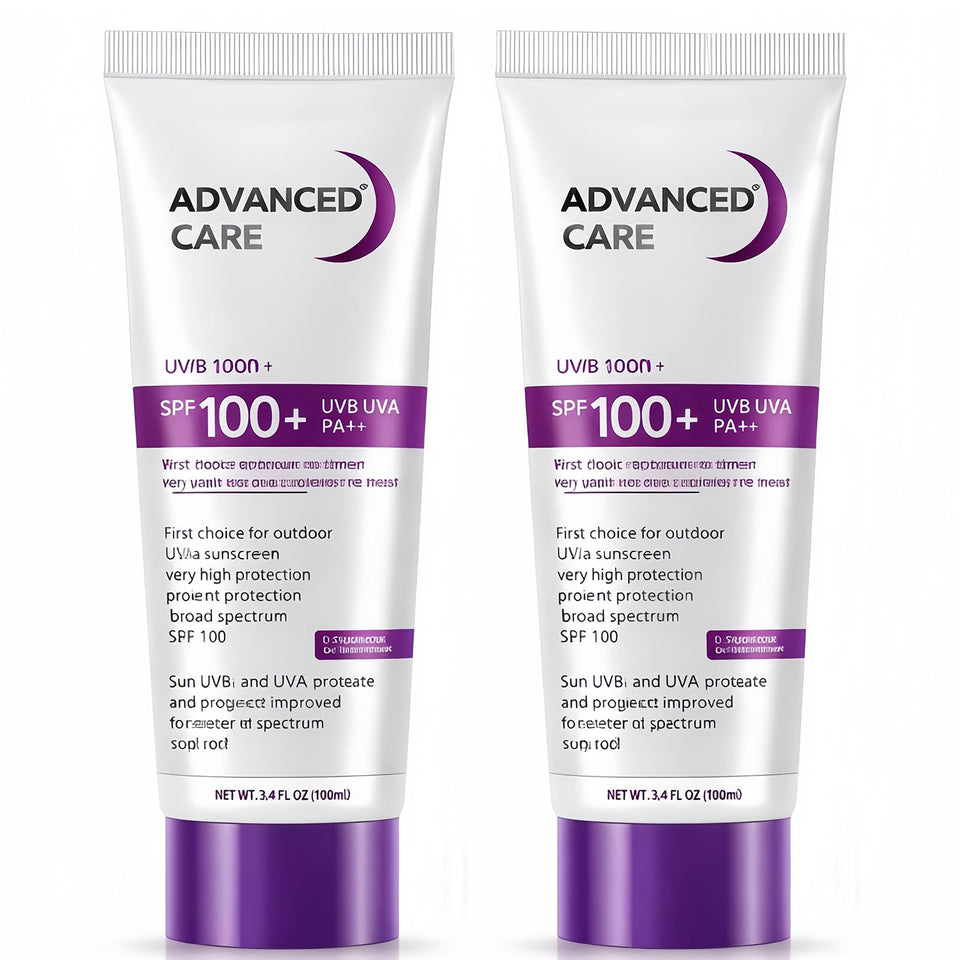 NovaCharm SPF100 packaging for face and body lotion in a two-pack
