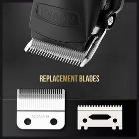 NOVAH detachable blade cleaning demonstrates quick maintenance between grooming sessions