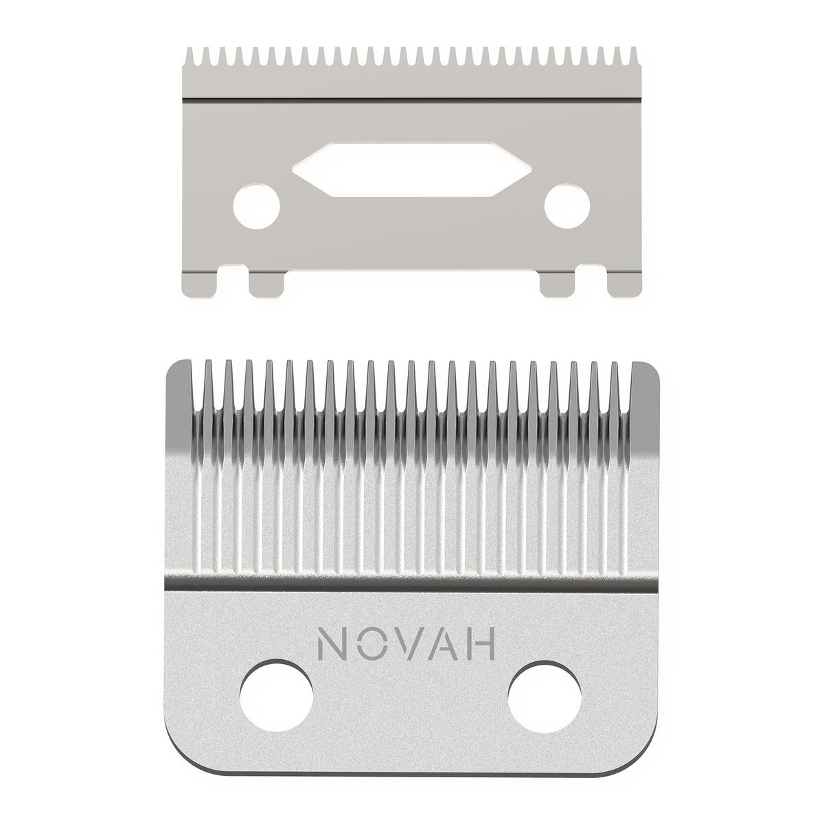 NOVAH Hair Clipper Replacement Blade front view with precision steel for clean cuts