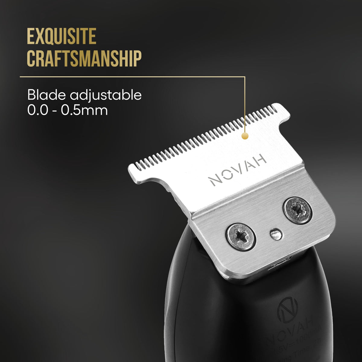 NOVAH Hair Trimmer Replacement Blade made from high-carbon stainless steel for precise, even trims.