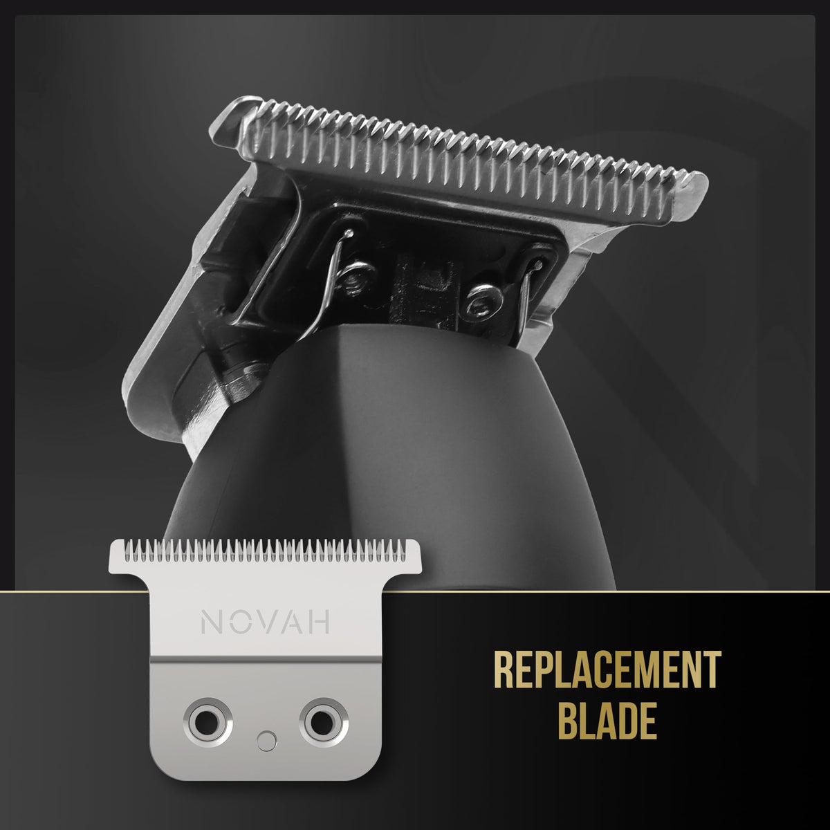 NOVAH Hair Trimmer Replacement Blade features universal fit for hassle-free replacements.