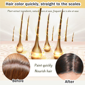 Nova Hair Dye Shampoo 3 in 1 lather for easy shampoo-like application
