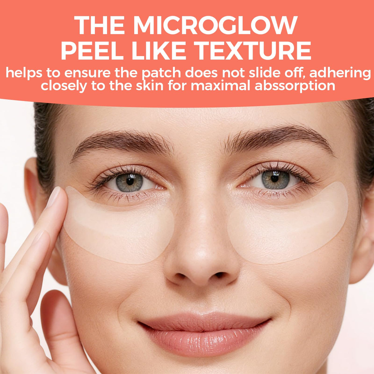 NOVALIFT eye patches close-up show serum absorption into delicate skin