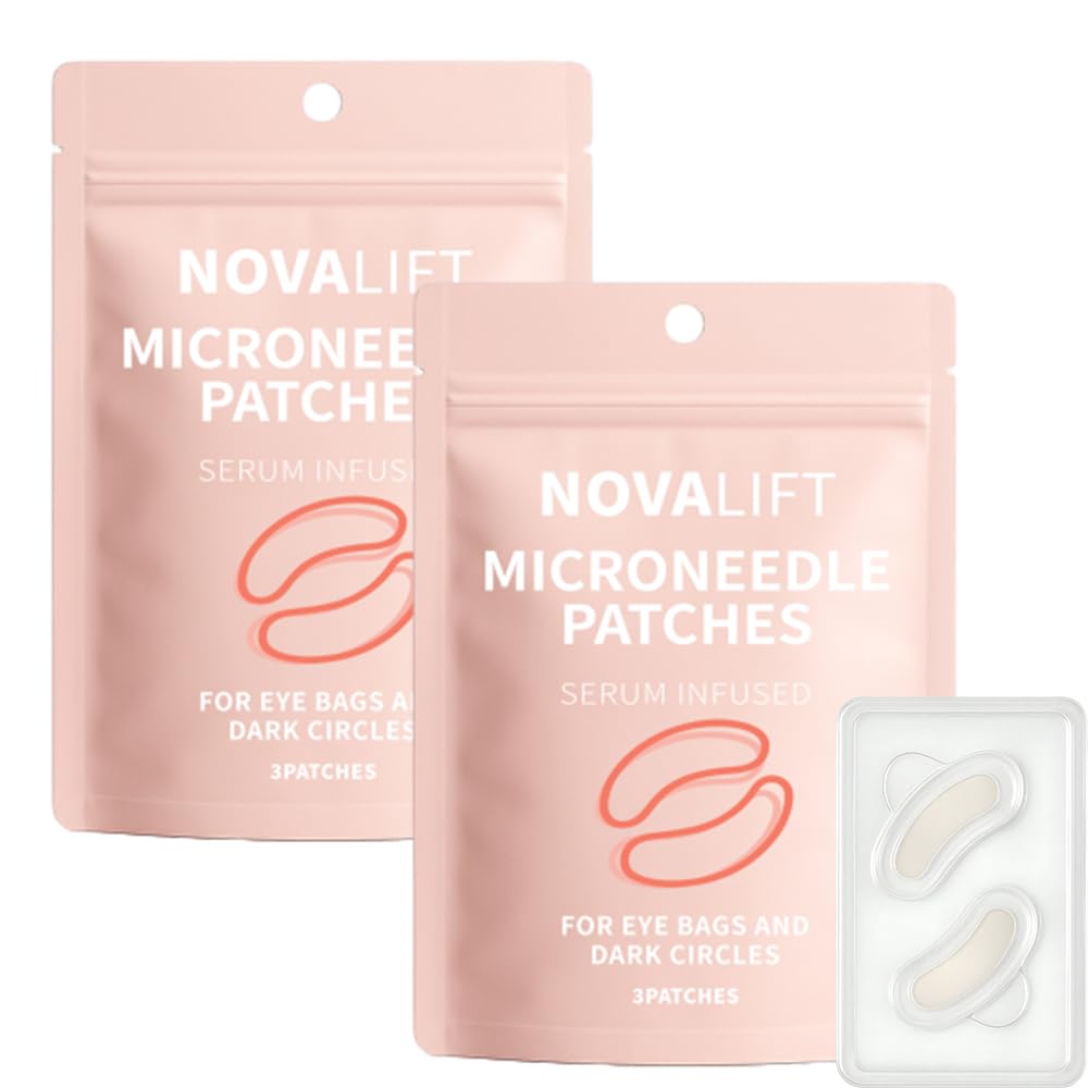NOVALIFT eye patches hydrates with hyaluronic acid and collagen for a refreshed under-eye area.