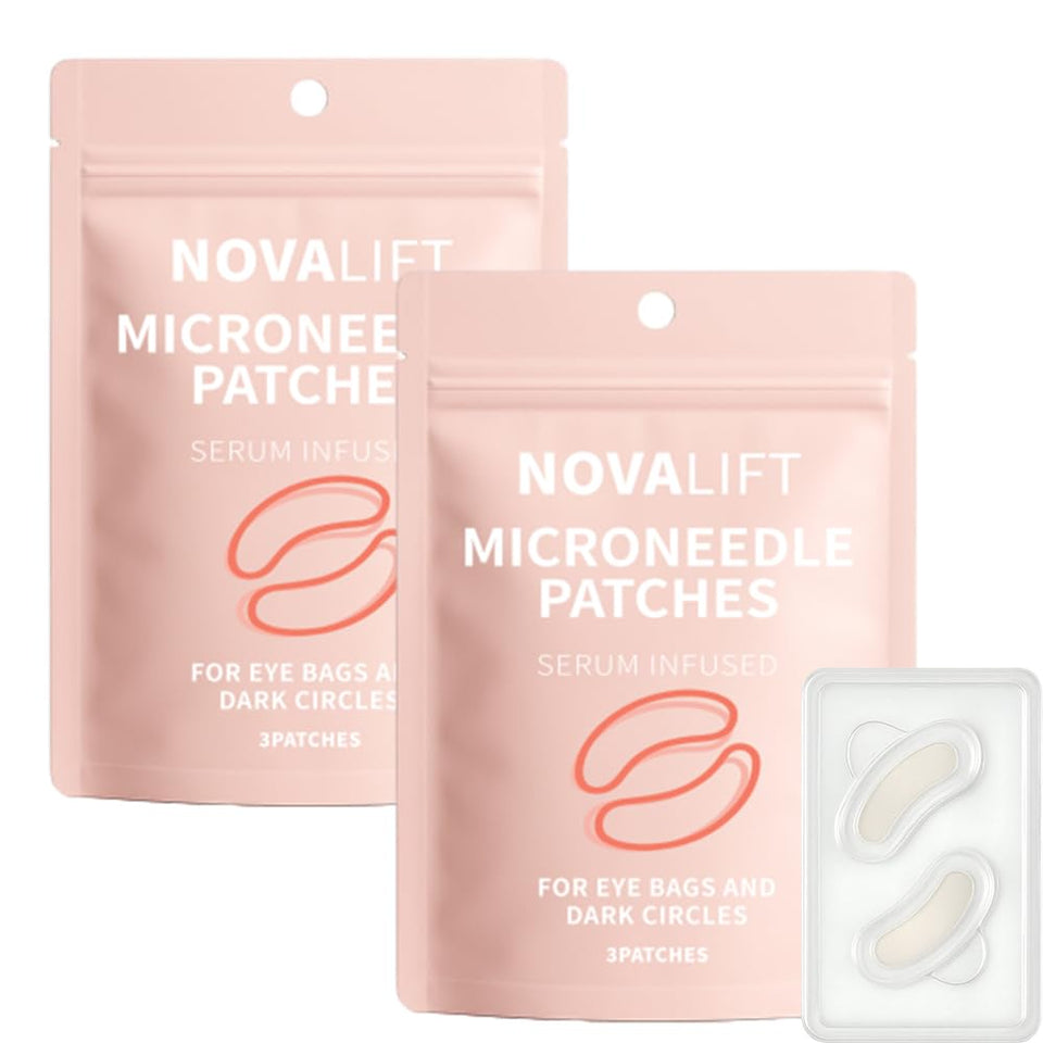NOVALIFT eye patches hydrates with hyaluronic acid and collagen for a refreshed under-eye area.