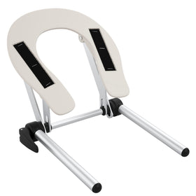 Noverlife aluminum universal face cradle with adjustable headrest for comfortable massage sessions.