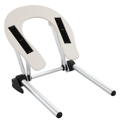 Noverlife aluminum universal face cradle with adjustable headrest for comfortable massage sessions.