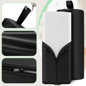 D-shaped semi-roll design supports both upper and lower body during therapy.
