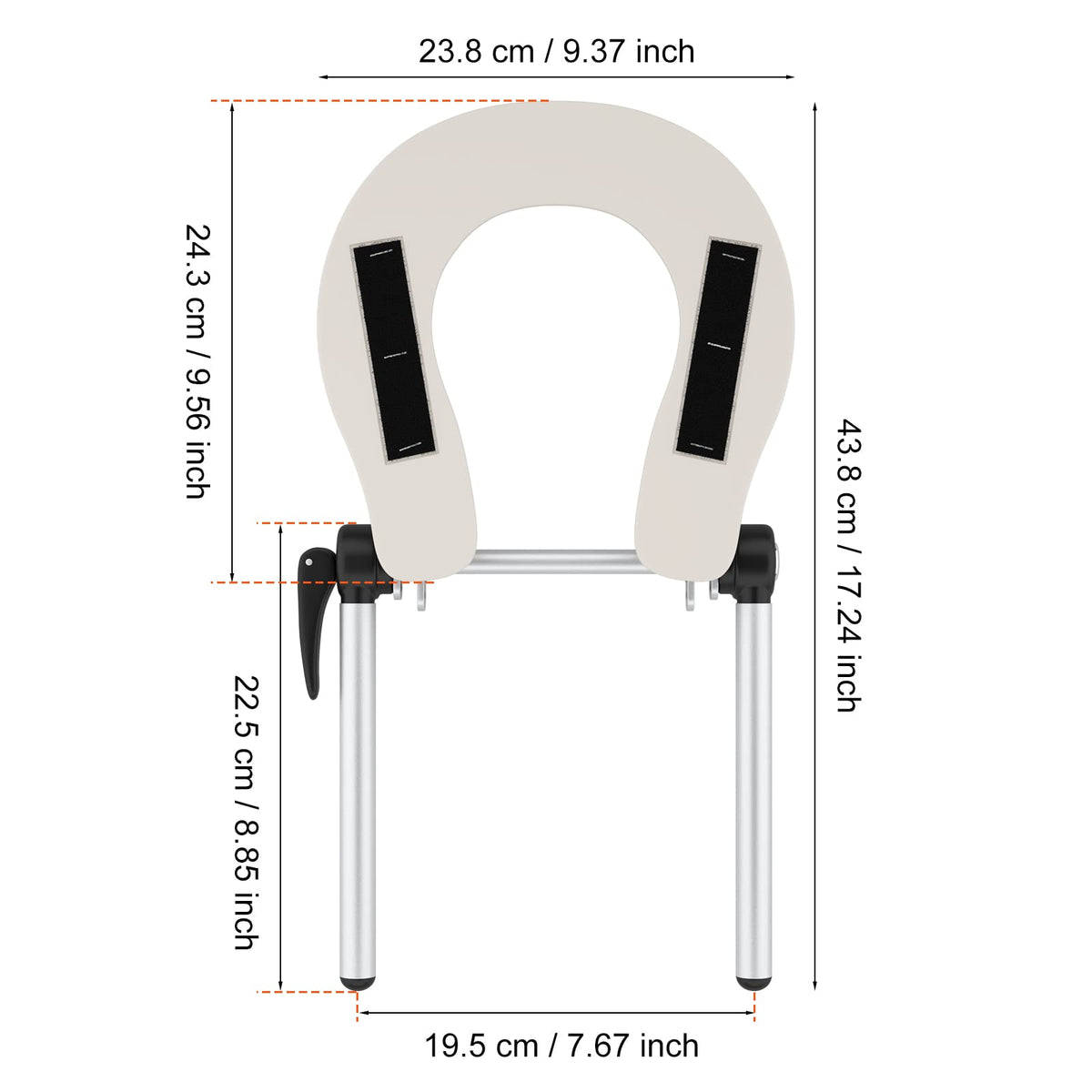 Noverlife durable aluminum frame offers sturdy support for professional use.