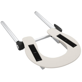 Noverlife face cradle curve fits varied faces, reducing pressure points during treatments.
