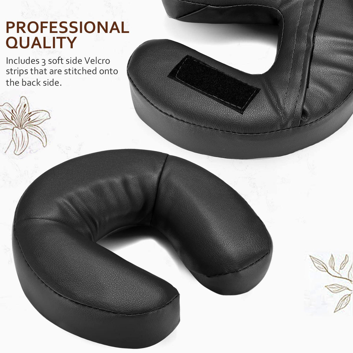 Noverlife face-pillow black option complements any table setup.