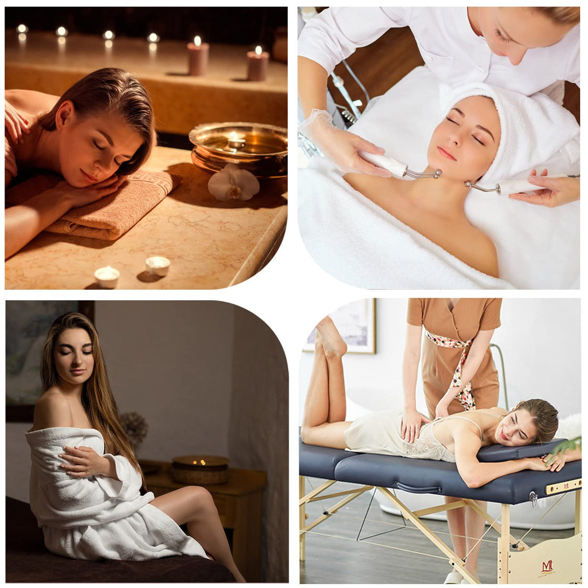Noverlife face-pillow deep blue option adds serene spa ambience.