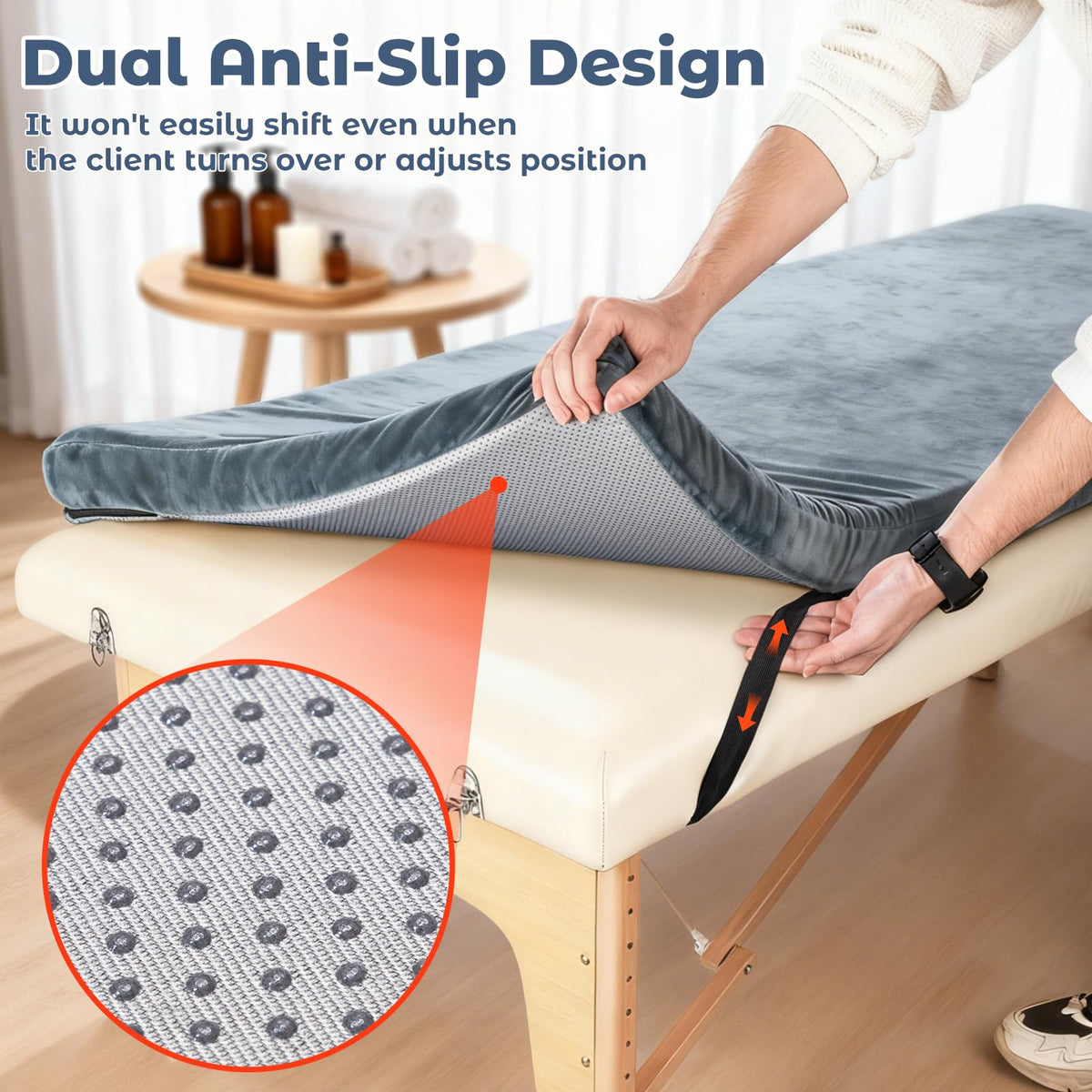 Soft crystal fleece cover from Noverlife feels gentle on skin