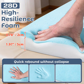 Noverlife topper core uses high-density foam for reliable support and stability