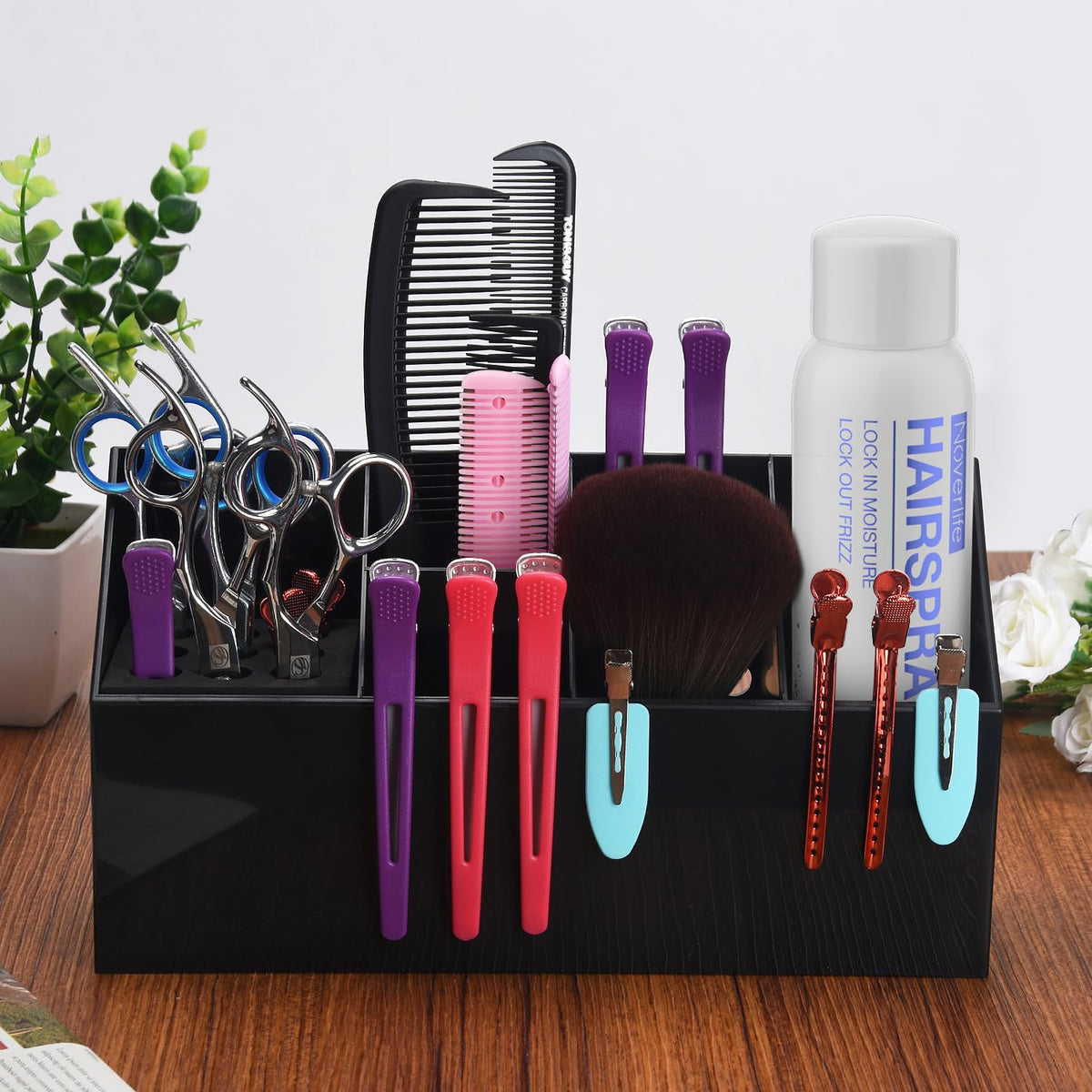 Noverlife pet grooming tools storage box keeps gear secure