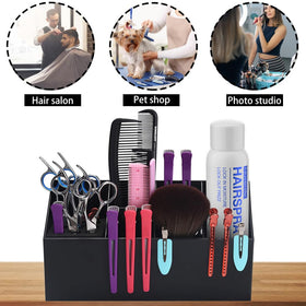 Noverlife shear holder for salon creates a tidy, efficient workspace