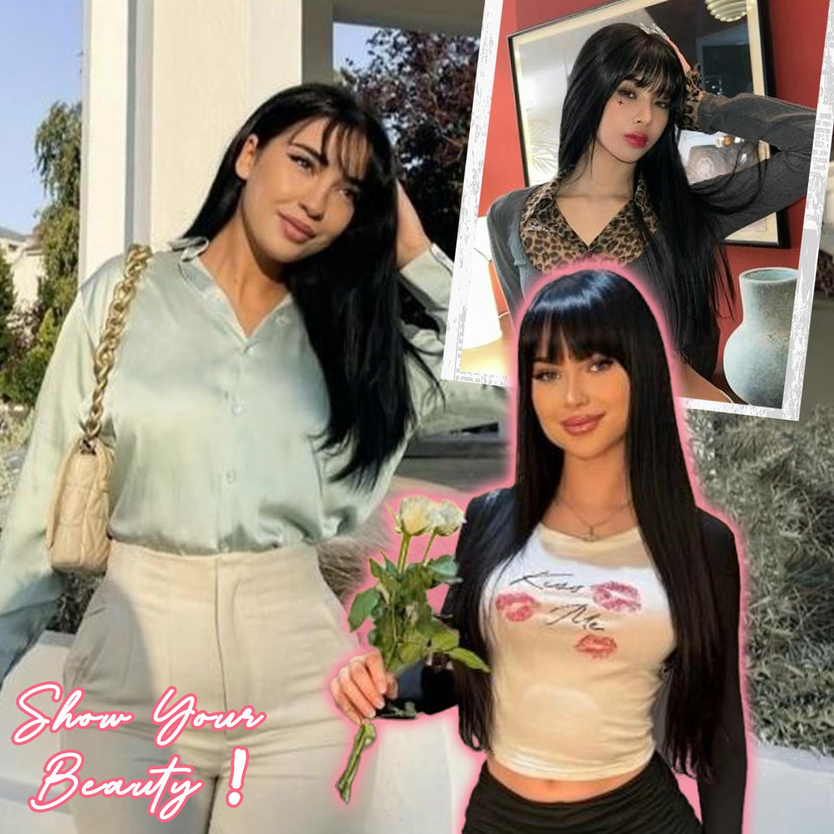 NOVFLKW versatile wig suited for daily use, parties, and cosplay