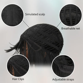 NOVFLKW heat resistant synthetic fiber texture for easy styling