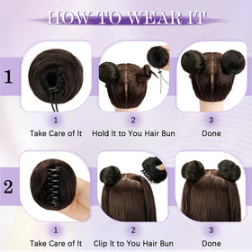 NOVFLKW Space Bun cat-ear style for casual everyday looks.