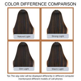 NOVFLKW wearable wig for casual daily looks, quick style upgrade.