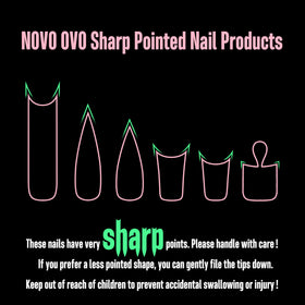 NOVO OVO 15-size set fits wide or narrow nail beds.