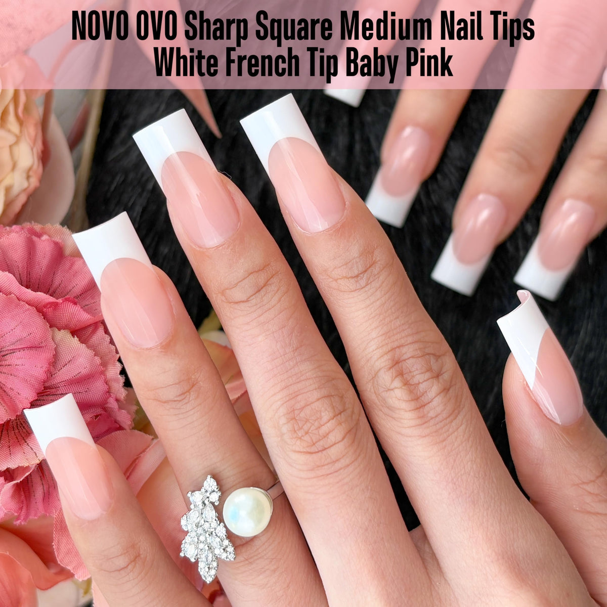NOVO OVO nail tips come in 15 sizes for a precise fit across nail shapes.