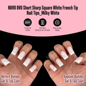 NOVO OVO 15 sizes cover a wide range of nail bed shapes.