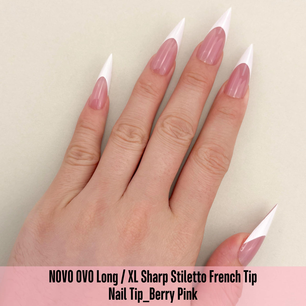 NOVO OVO 16-size nail tip set ensures a comfortable fit
