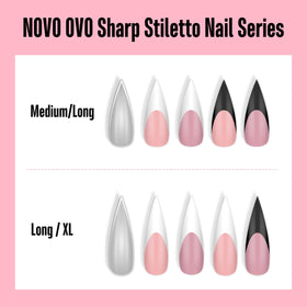 NOVO OVO includes 160 pieces across 16 sizes for at-home fashion nails.