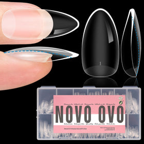 NOVO OVO almond nail tips extra thick for durable extensions