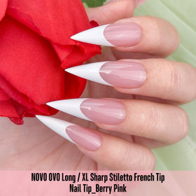NOVO OVO builder gel compatible tips deliver smooth finish and glossy shine