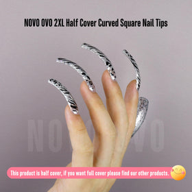 NOVO OVO clear soft French tips for versatile looks