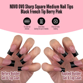 NOVO OVO pre-filed cuticle end detail enabling easy application.