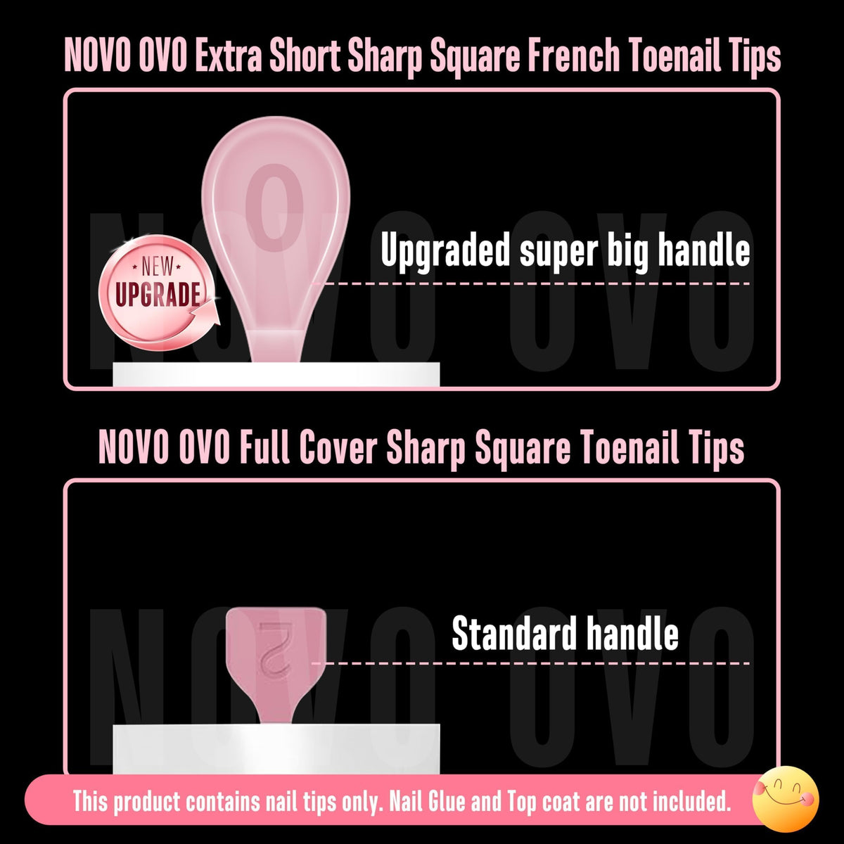 NOVO OVO DIY press-on tips for at‑home nail art