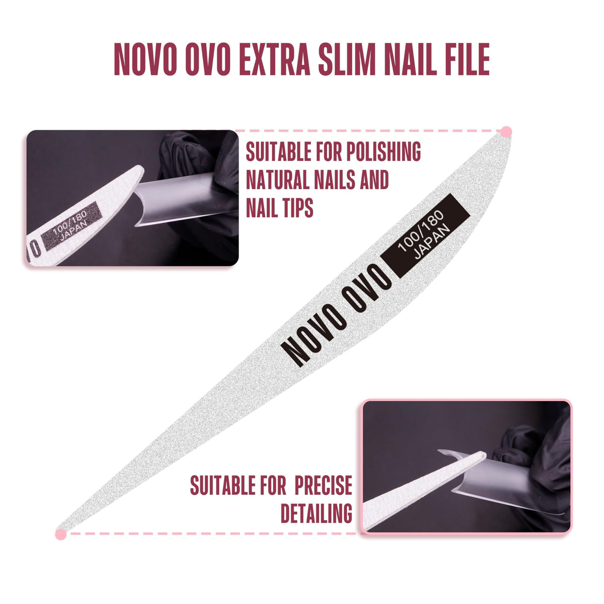 NOVO OVO dual forms for toe or hand nail extensions