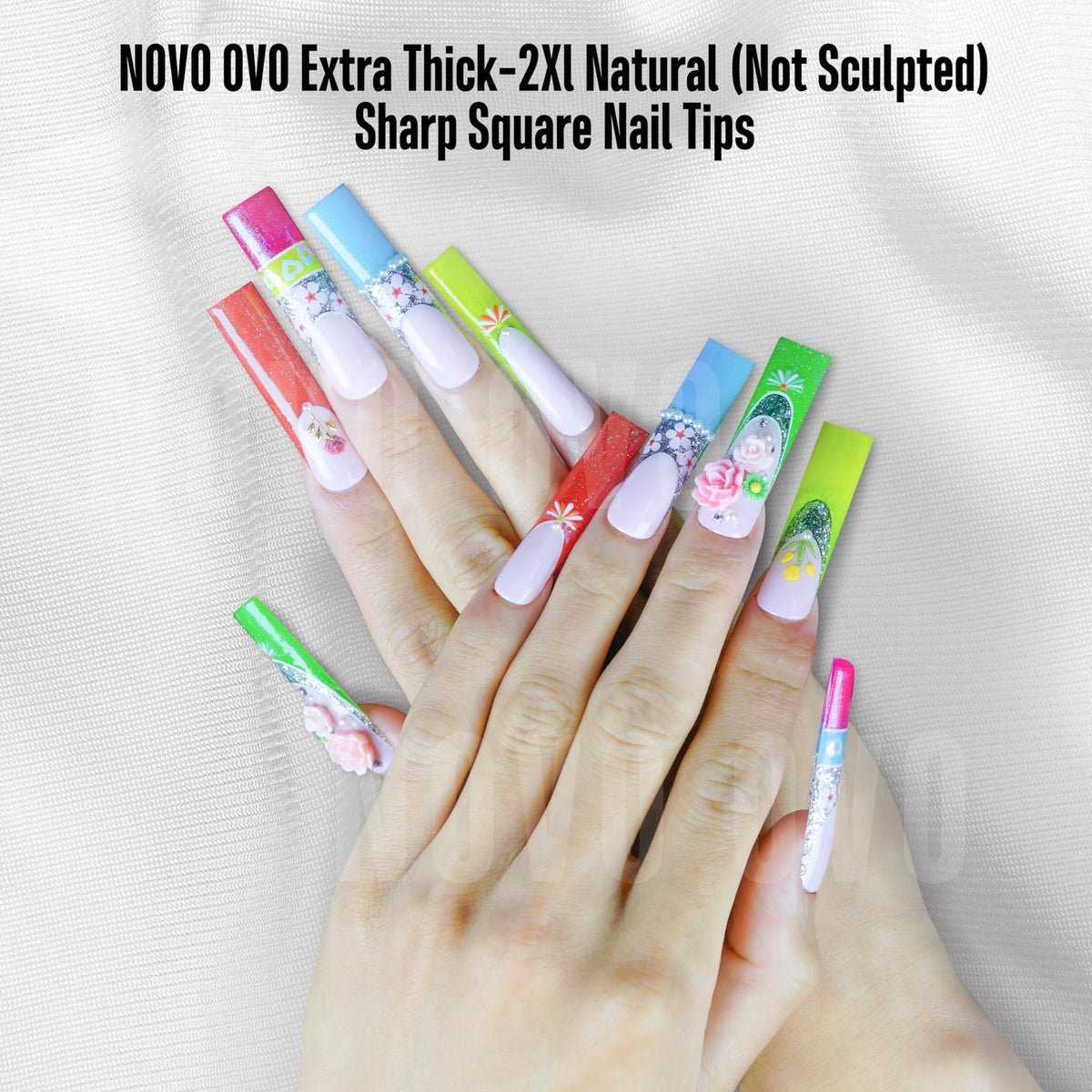 NOVO OVO fifteen-size nail tips ensure a perfect fit for diverse nails
