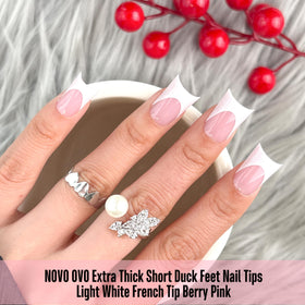 NOVO OVO fifteen-size nail tips fit wide or narrow beds