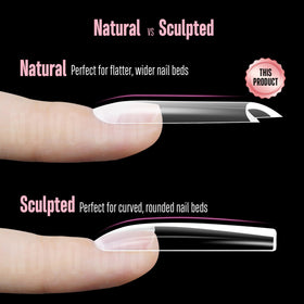 NOVO OVO full and half cover tips ideal for French and Y2K styles.