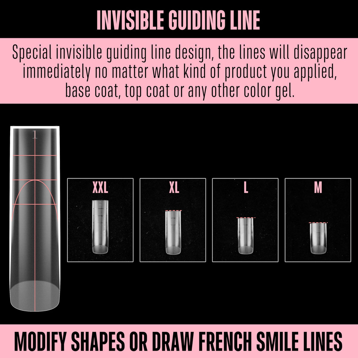NOVO OVO guiding-line nail tips show precise alignment for easy application