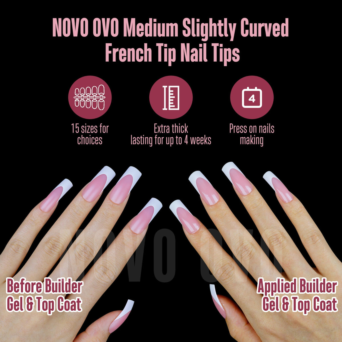 Medium-length curved tips from NOVO OVO offer comfortable everyday wear