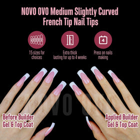 Medium-length curved tips from NOVO OVO offer comfortable everyday wear