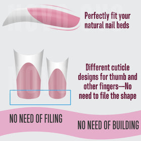NOVO OVO Moon Curve duck nails reduce filing for smoother DIY manicures.
