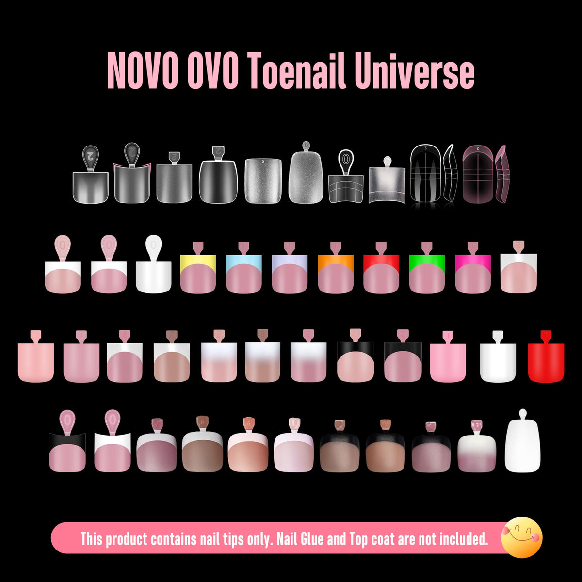 NOVO OVO open-toe-ready toe tips for summer wear