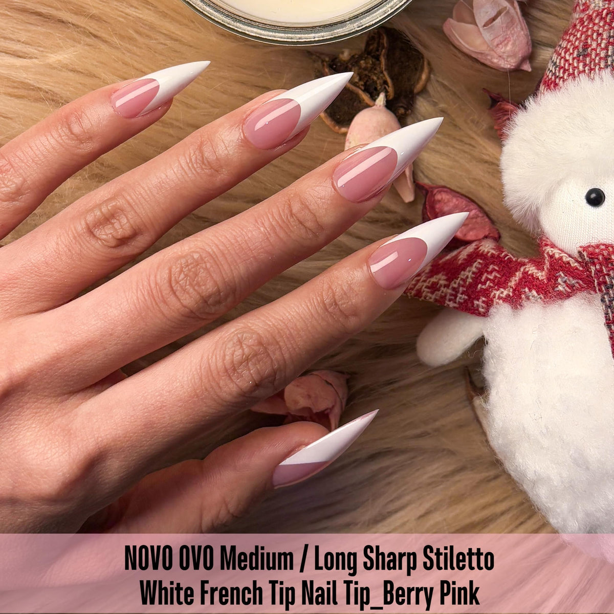 NOVO OVO PMMA-based soft gel tips deliver clear results and easy removal.