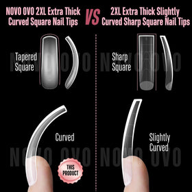 NOVO OVO pre-etched French tips enable quick glue-and-go manicures.