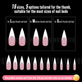 NOVO OVO premium PMMA soft gel tips stay ultra-transparent and mark-free