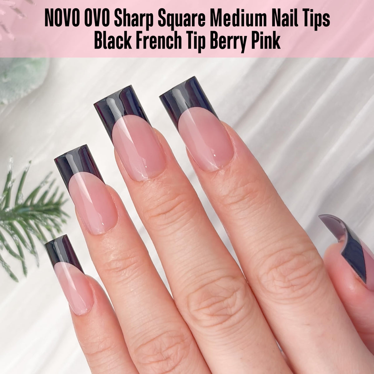 NOVO OVO premium soft gel tips close-up illustrating ultra-transparency.